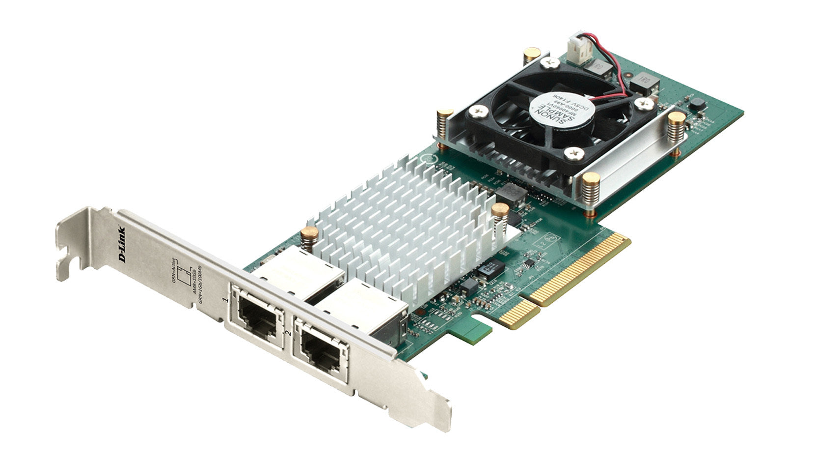 D-Link DXE-820T AO Dual Port 10G Ethernet PCIe Network Adapter Card - 10GBASE-T RJ45 for High-Speed Server, Workstation & Gaming PC Connectivity