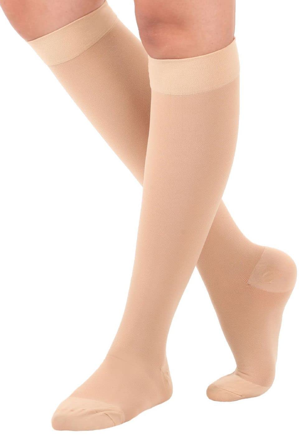 Absolute Support 20-30 mmHg Short Compression Socks for Women & Men - Circulation Support, Travel, Running & Recovery