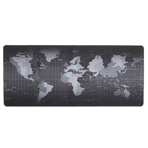 700x300x3mm Large World Map Mouse Pad for Laptop & Desktop - Perfect for Office, Gaming, and Travel Use