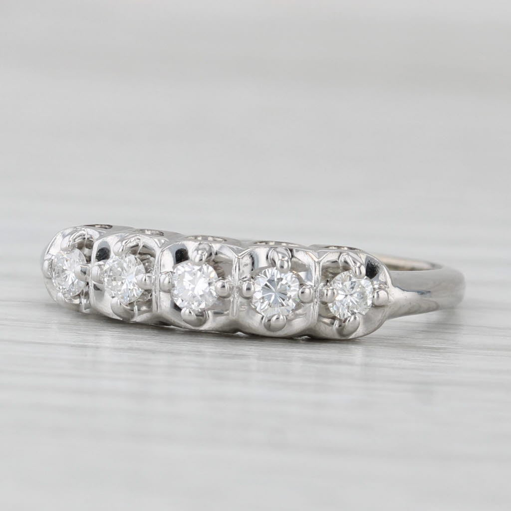 0.25ctw Diamond Wedding Band Ring - 14k White Gold Size 7 - Stackable Anniversary Ring for Women - Perfect for Bridal Sets, Engagement Stacking & Special Occasions