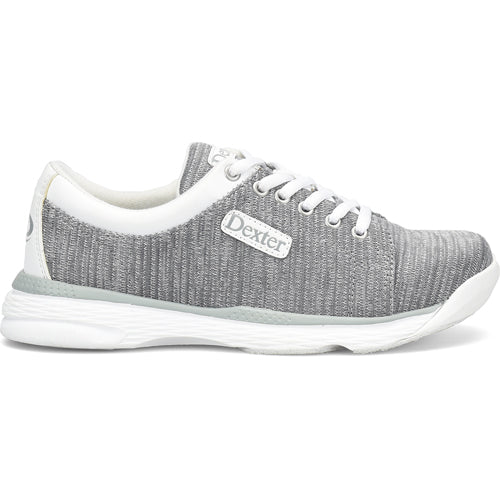 Dexter Ainslee Grey/White Women's Bowling Shoes - Lightweight & Comfortable for League Play & Casual Bowling