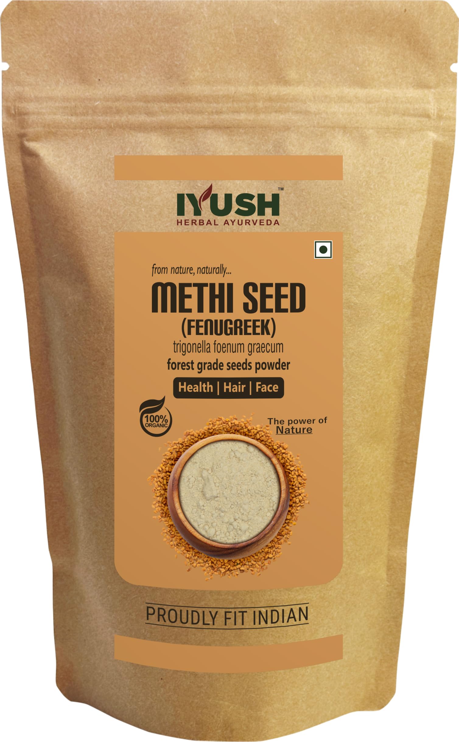 IYUSH Herbal Ayurveda Fenugreek Powder (Methi Powder) 900gm - Natural Hair Growth, Diabetes Control & Cooking Ingredient | Methi Dana Powder for Healthy Hair, Skin & Digestion | Perfect for Smoothies, Tea & Ayurvedic Remedies