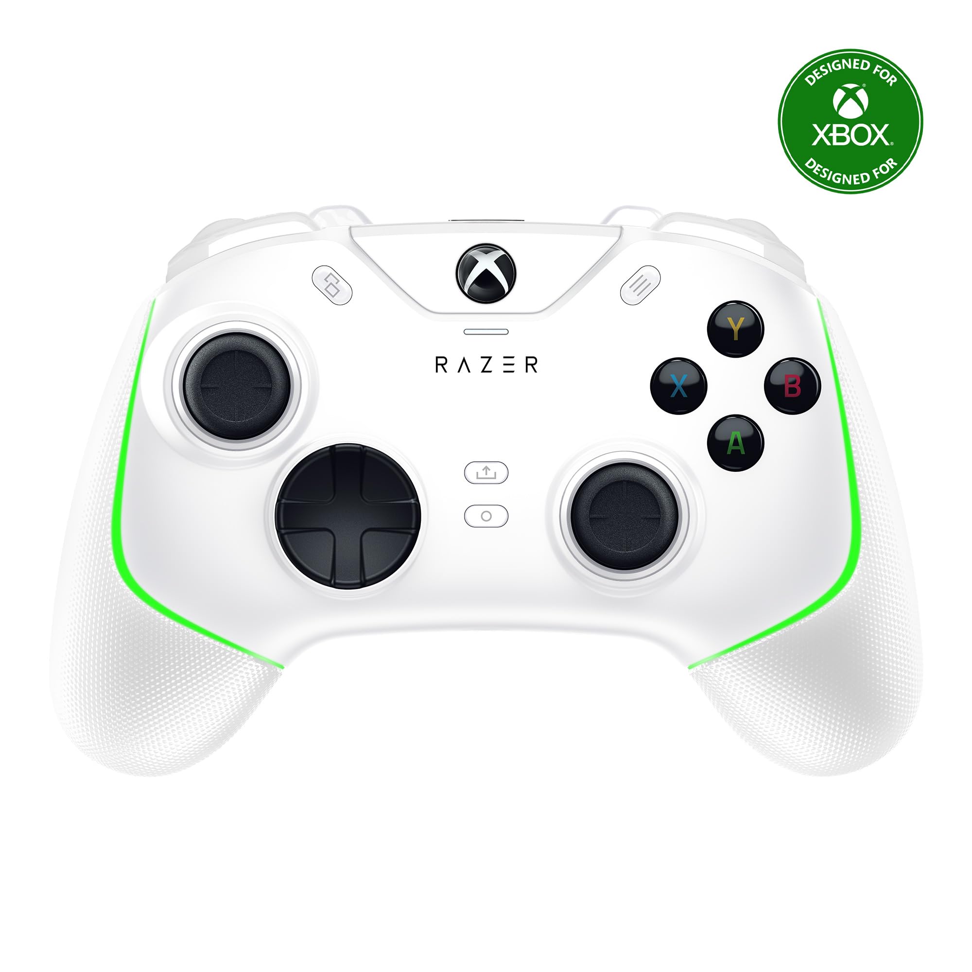 Razer Wolverine V2 Chroma Wired Gaming Controller for Xbox Series X|S, Xbox One & PC - RGB Lighting, Remappable Buttons, Mecha-Tactile Switches, Trigger Stops (White) - Perfect for Competitive Gaming & Esports Tournaments