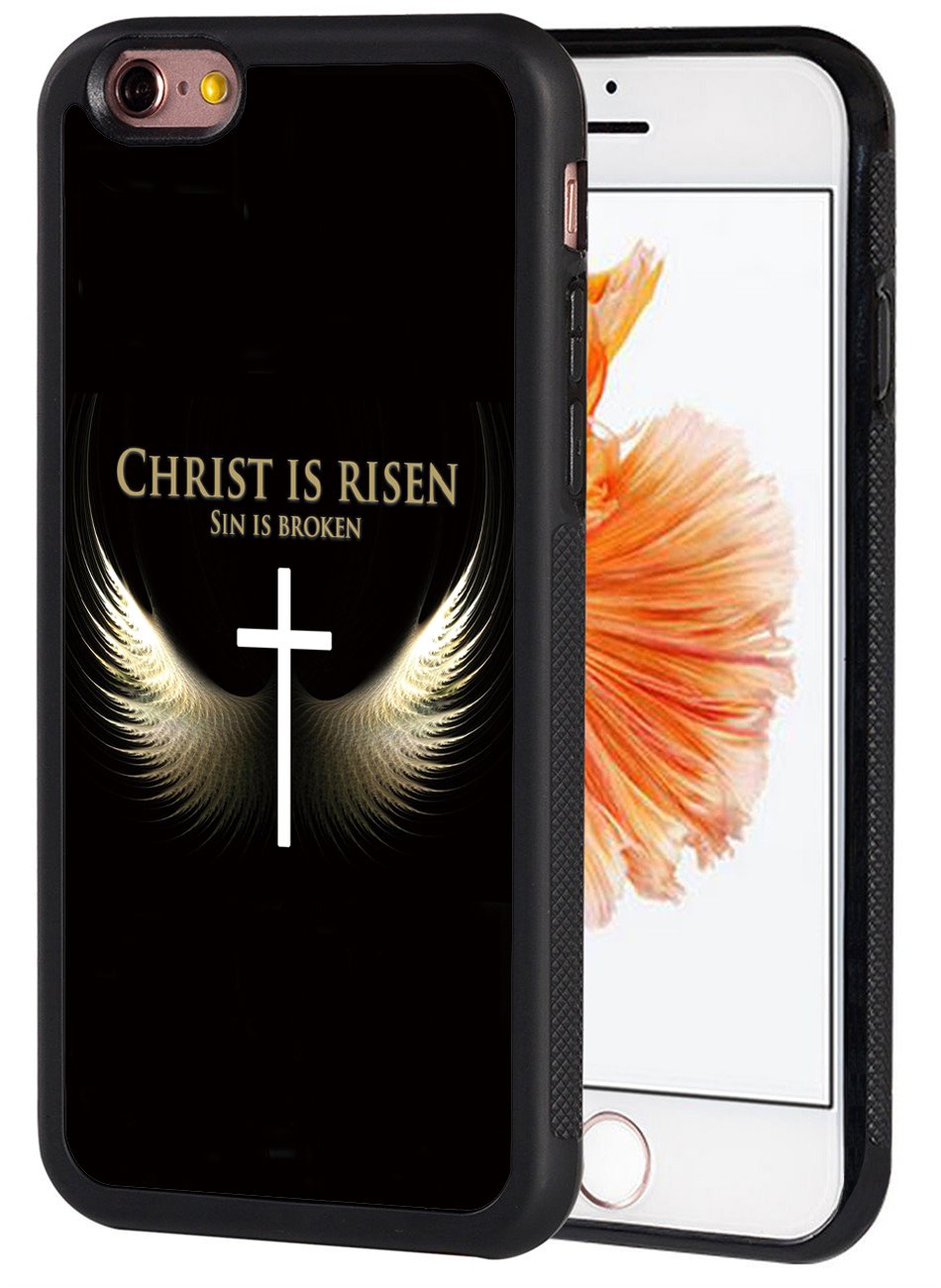 Premium Slim TPU Protective Case for iPhone 6/6S (4.7 inch) - Angel Wings & Cross Design, Shockproof & Anti-Scratch Cover - Perfect for Daily Use, Travel & Gift Giving