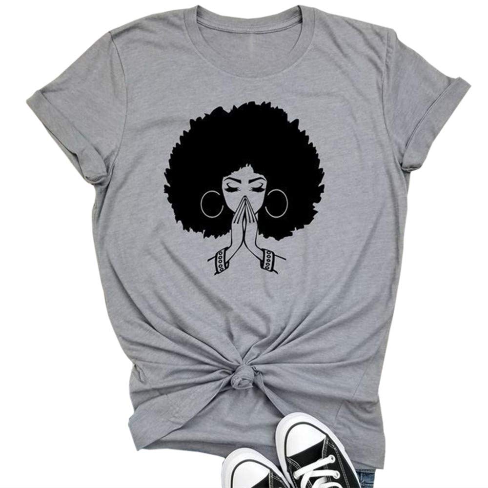 Qianxitang Women's Cute Graphic Print Cotton T-Shirt - Summer Casual Short Sleeve Round Neck Blouse for Everyday Wear, Outing & Vacation