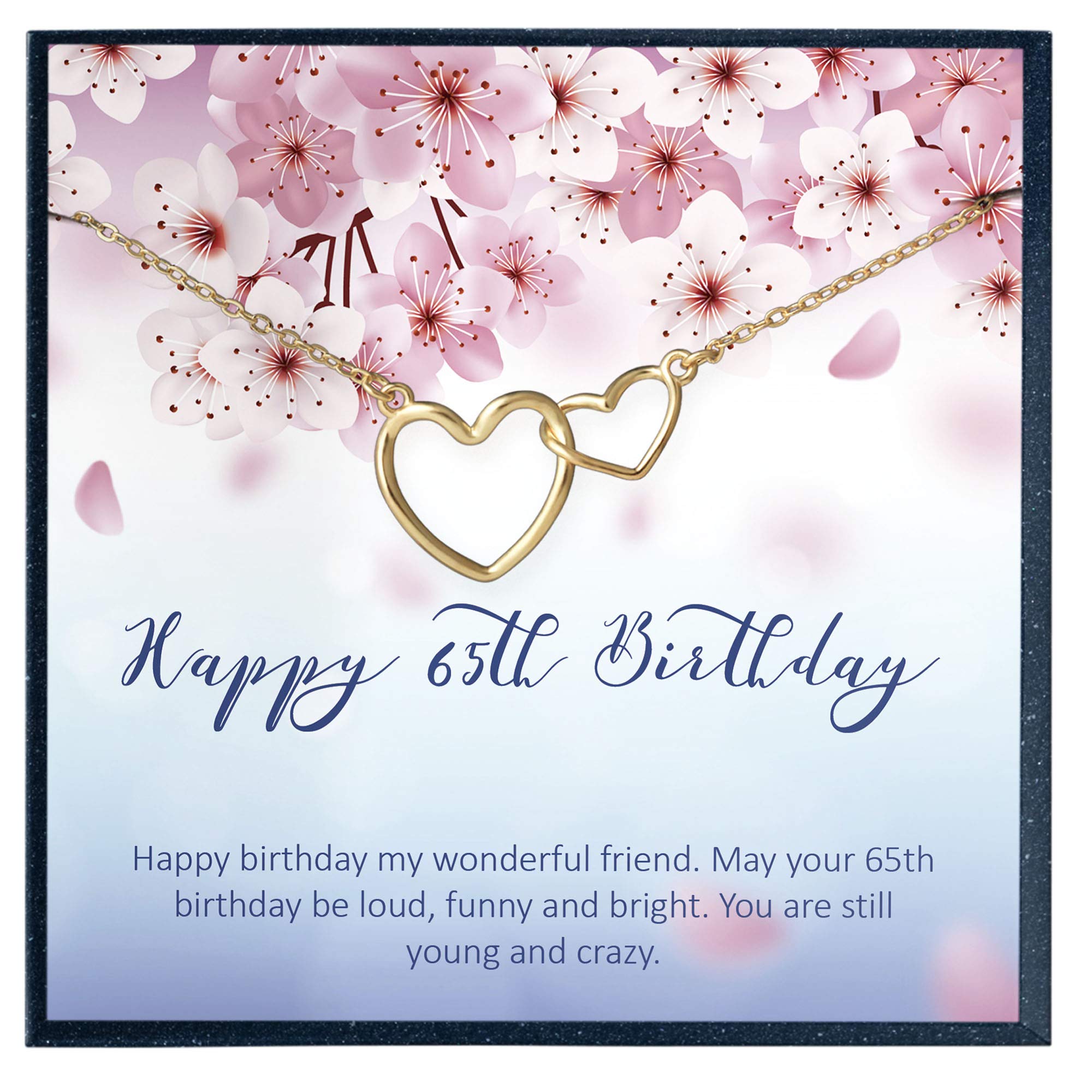 65th Birthday Necklace for Women - Elegant Jewelry Gift for Grandma, Sister & Friends - Perfect for Milestone Celebrations & Special Occasions