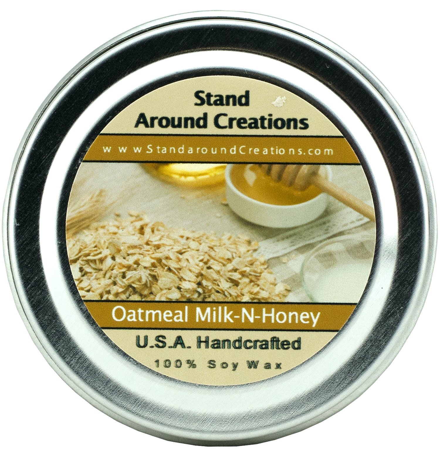 Premium Soy Wax Candle - Oatmeal Milk & Honey Scent for Relaxation & Home Decor