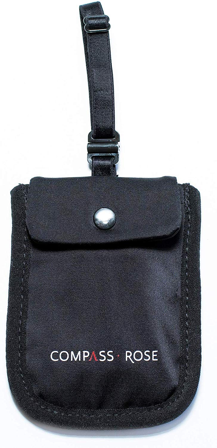 RFID Blocking Bra Wallet for Women - Adjustable Strap Hidden Money Pouch with Secret Pocket for Cash, Credit Cards & Hotel Keys - Discreet Travel Security Accessories for Vacation, Gym & Everyday Use