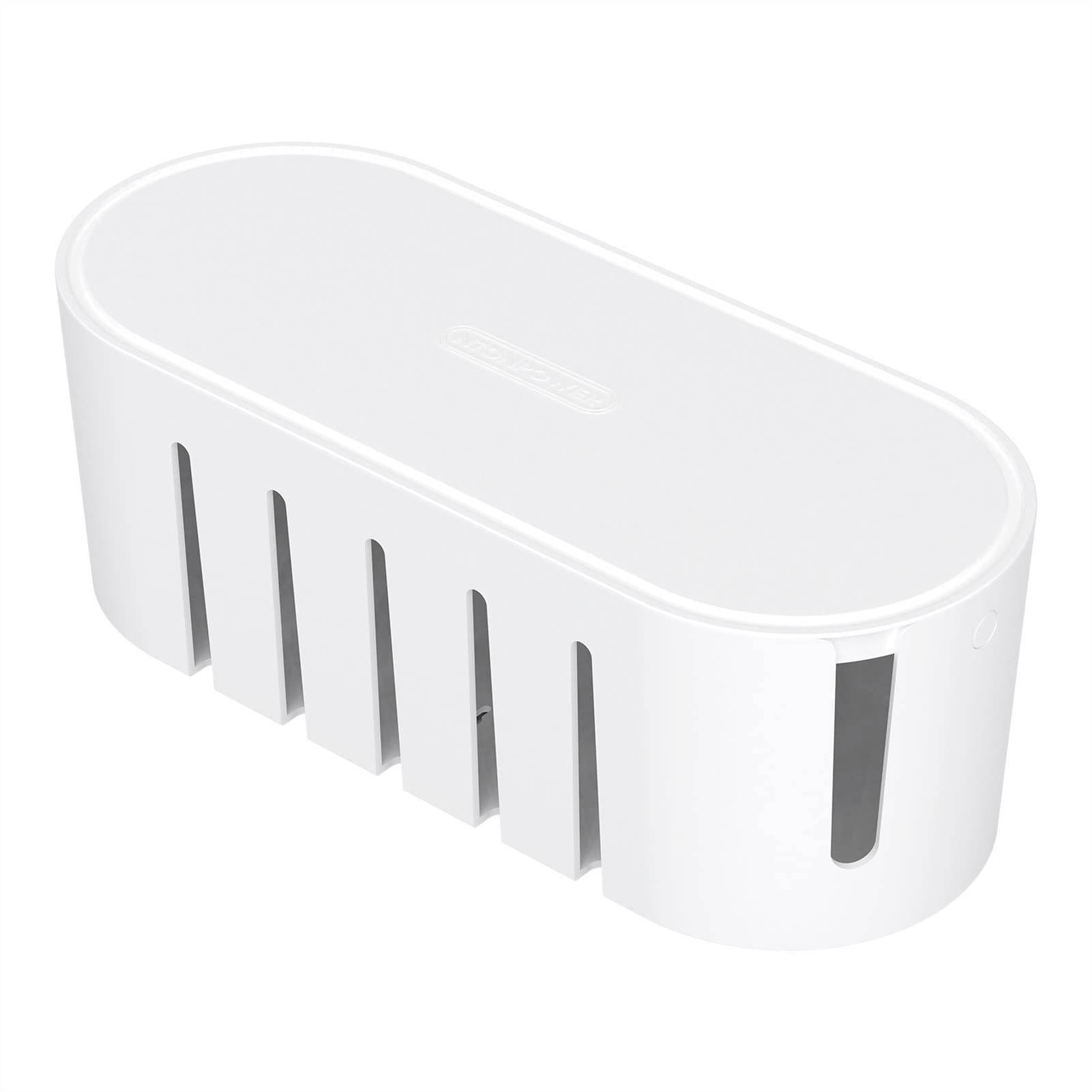 Wall-Mounted Cable Management Box with Child Lock - Organize TV & Computer Cords, Hide Power Strips & Wires - Ideal for Home Office, Living Room, and Gaming Setup