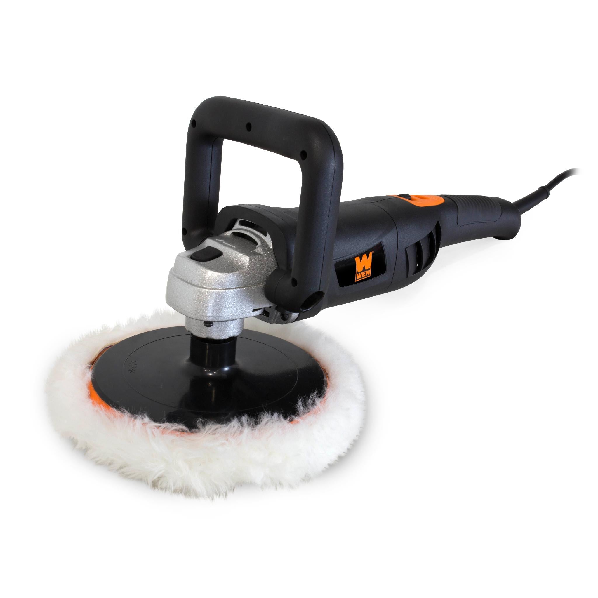 WEN 948 10 Amp 7 Inch Variable Speed Polisher with Digital Readout - Professional Car Detailing & Surface Polishing Tool for Automotive, Marine & DIY Projects