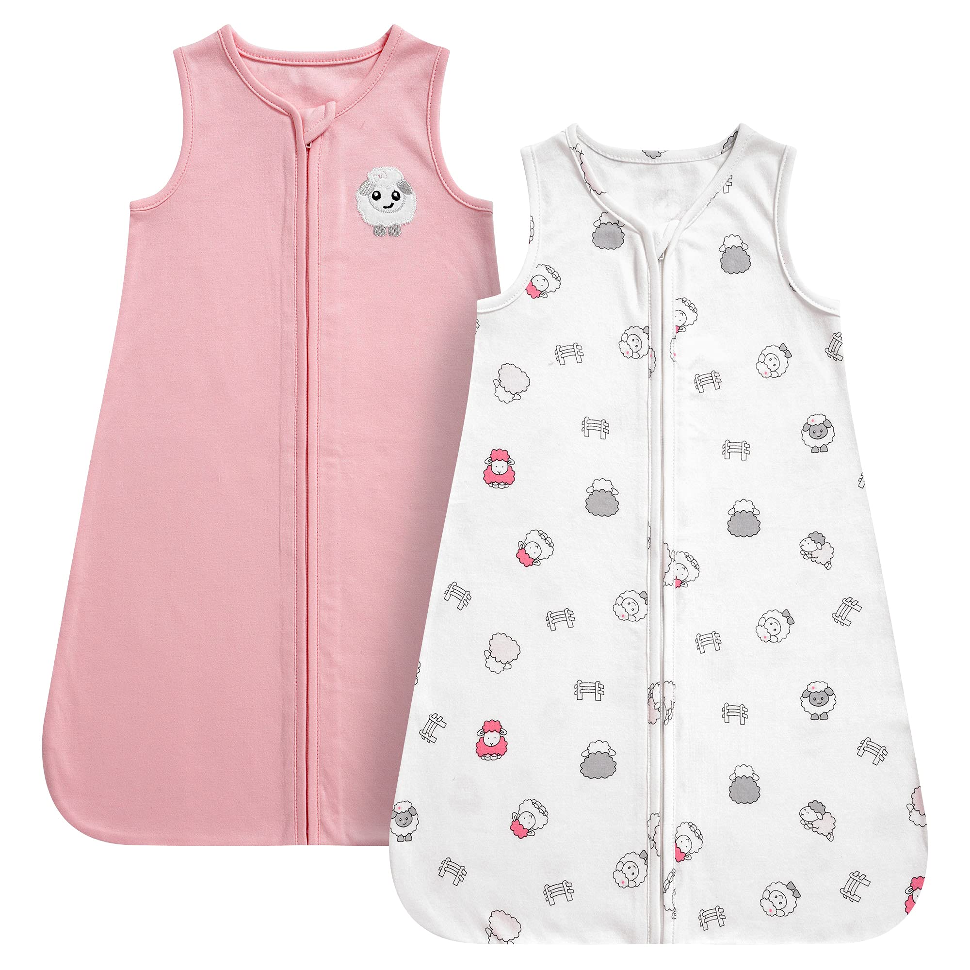 DaysU 100% Cotton Baby Wearable Blanket - Soft Sleeveless Sleep Sack with Zipper for Boys & Girls - Perfect for Nursery, Travel & Safe Infant Sleep