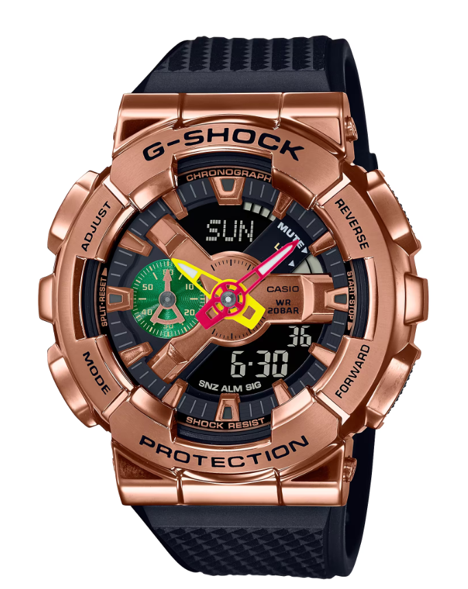 Casio G-Shock GM110RH-1A Ana-Digi Copper/Black Watch - Rugged Sports & Military Style for Men - Perfect for Outdoor Adventures, Running, and Daily Wear