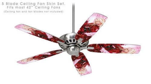 Cherry Bomb Ceiling Fan Skin Kit - Fits Most 42 Inch Ceiling Fans (Fan and Blades Not Included) | Easy DIY Installation for Living Room, Bedroom, or Patio Upgrade