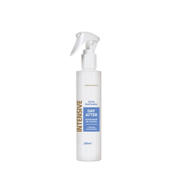 Day After Curls Reactivator Spray - Curly Hair Treatment for Frizz Control & Hydration (200ml) | Abelha Rainha | Revitalizes 2nd & 3rd Day Curls | Perfect for Travel & Daily Styling