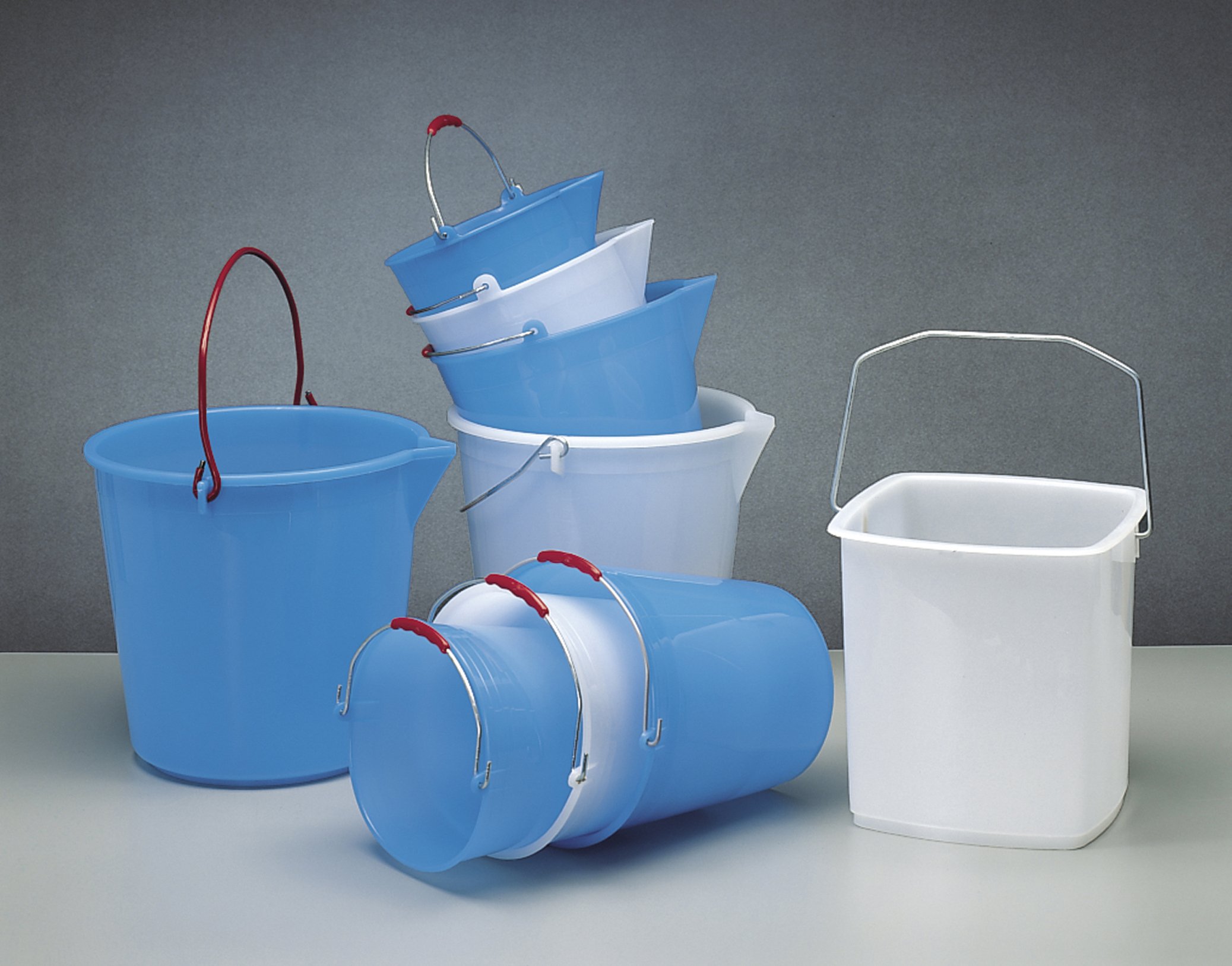 ICS Standard Bucket - Heavy Duty Plastic Pail with Handle for Home, Garden & Industrial Use | Food Safe & Durable Storage Container for Paint, Cleaning Supplies & More