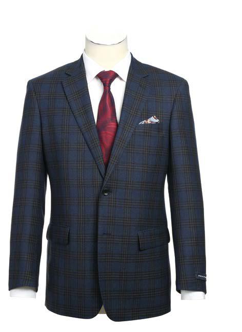 Alessandro Vitello Classic Fit Wool Sport Coat 565 10 - Premium Men's Blazer for Business, Office & Formal Events - Perfect for Weddings, Interviews & Professional Occasions