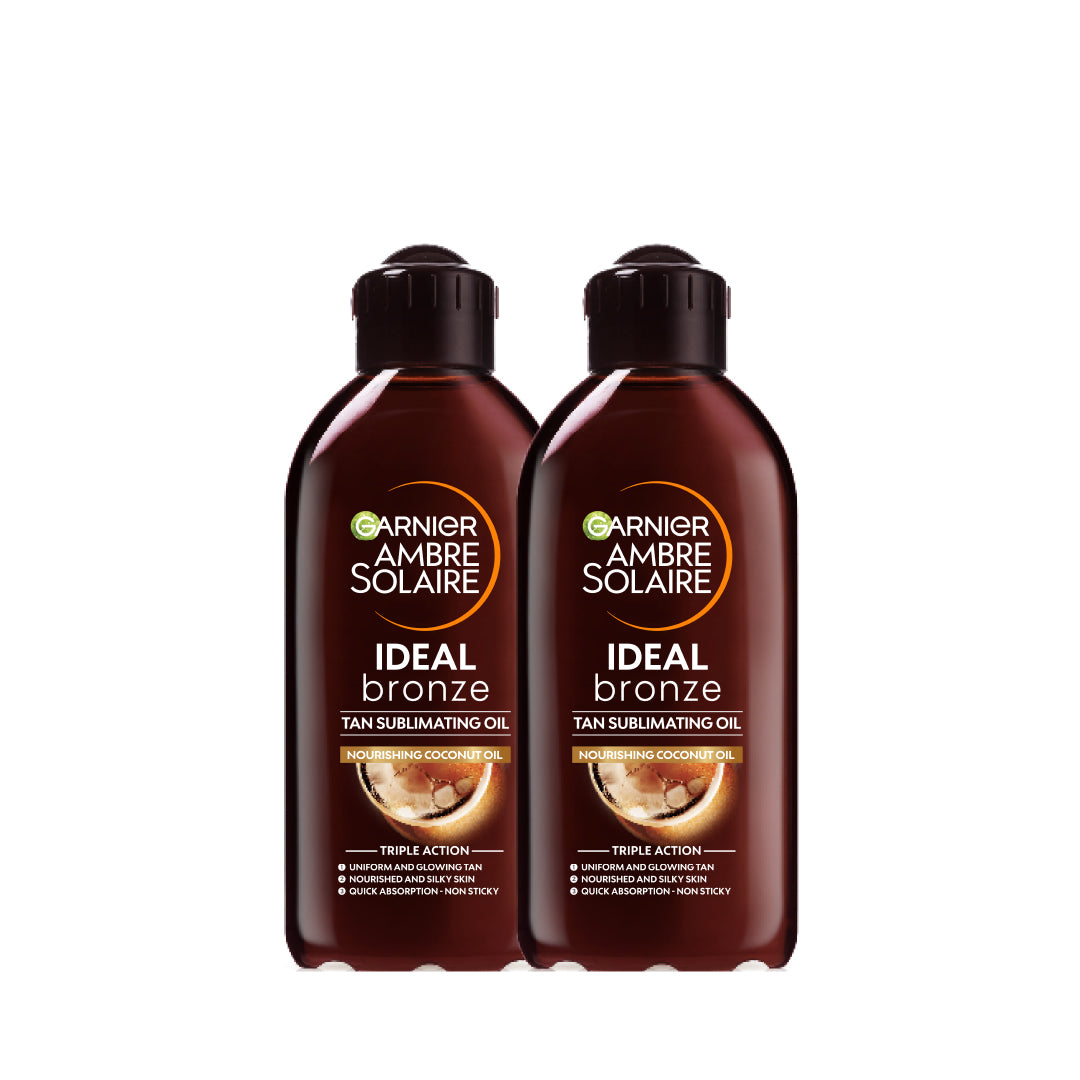Ambre Solaire Ideal Bronze Tanning Oil - 2 Pack, 20% OFF - Perfect for Beach, Pool & Summer Vacations