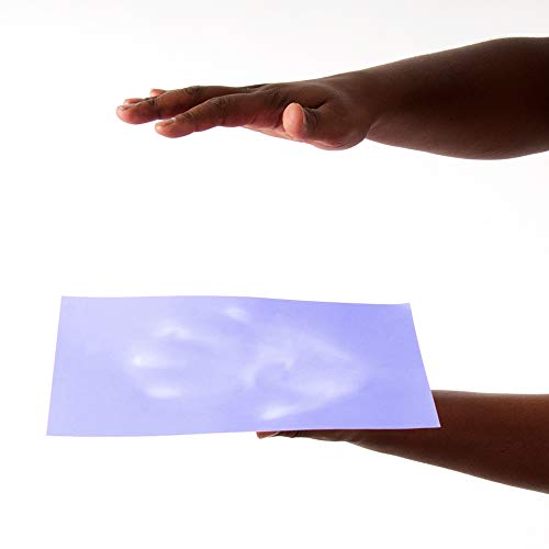 Steve Spangler's Heat Sensitive Paper - 100 Pack Blue Thermochromic Sheets for Science Experiments, DIY Crafts & Educational Activities