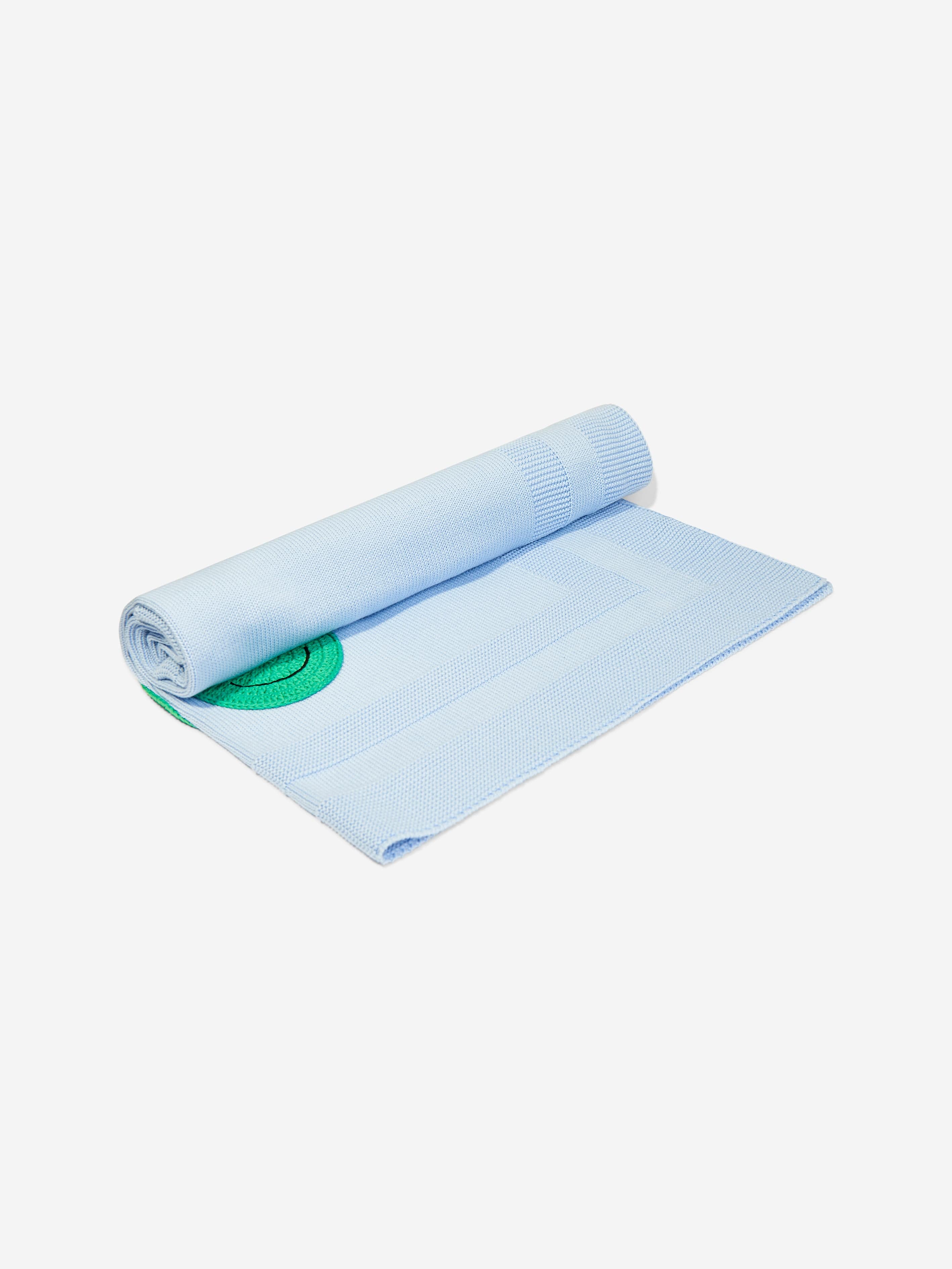 Blue Cotton Frog Blanket for Baby Boys (29 inches) - Soft Nursery Blanket for Swaddling, Stroller & Crib - Perfect Newborn Gift