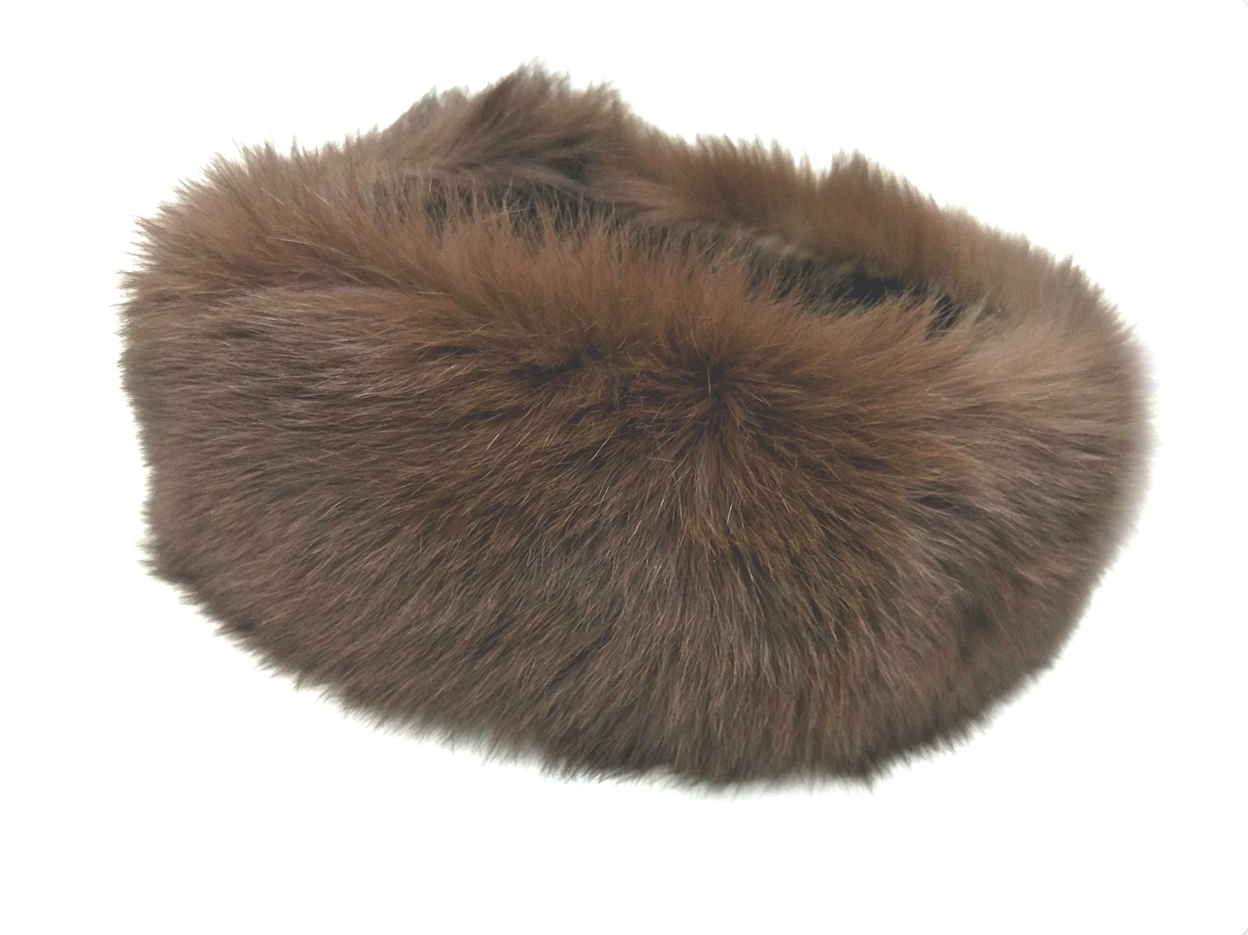 100% Real Fox Fur Headband - Handmade in USA - Luxury Winter Accessory for Women | Perfect for Cold Weather, Parties & Fashion Statements