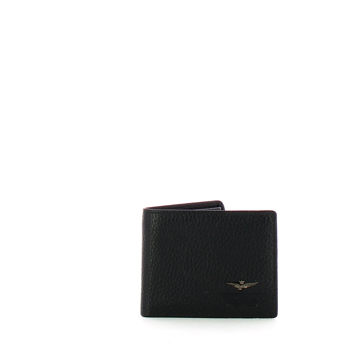 Aeronautica Militare AM180 Blue Leather Wallet with Coin Pouch - Stylish Men's Bifold Wallet for Everyday Use & Travel