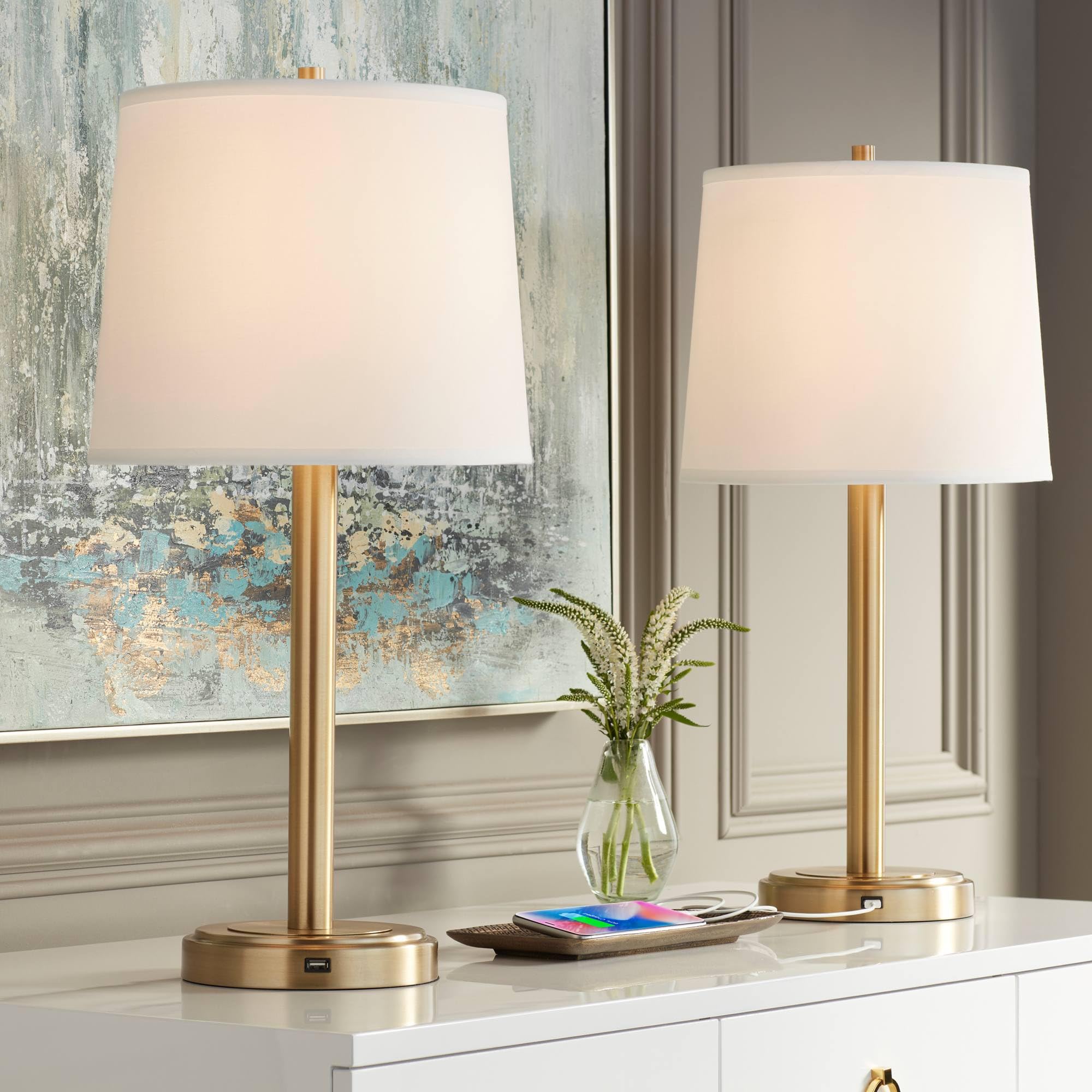 360 Lighting Camile Modern Glam Luxury Table Lamps Set of 2 - 25