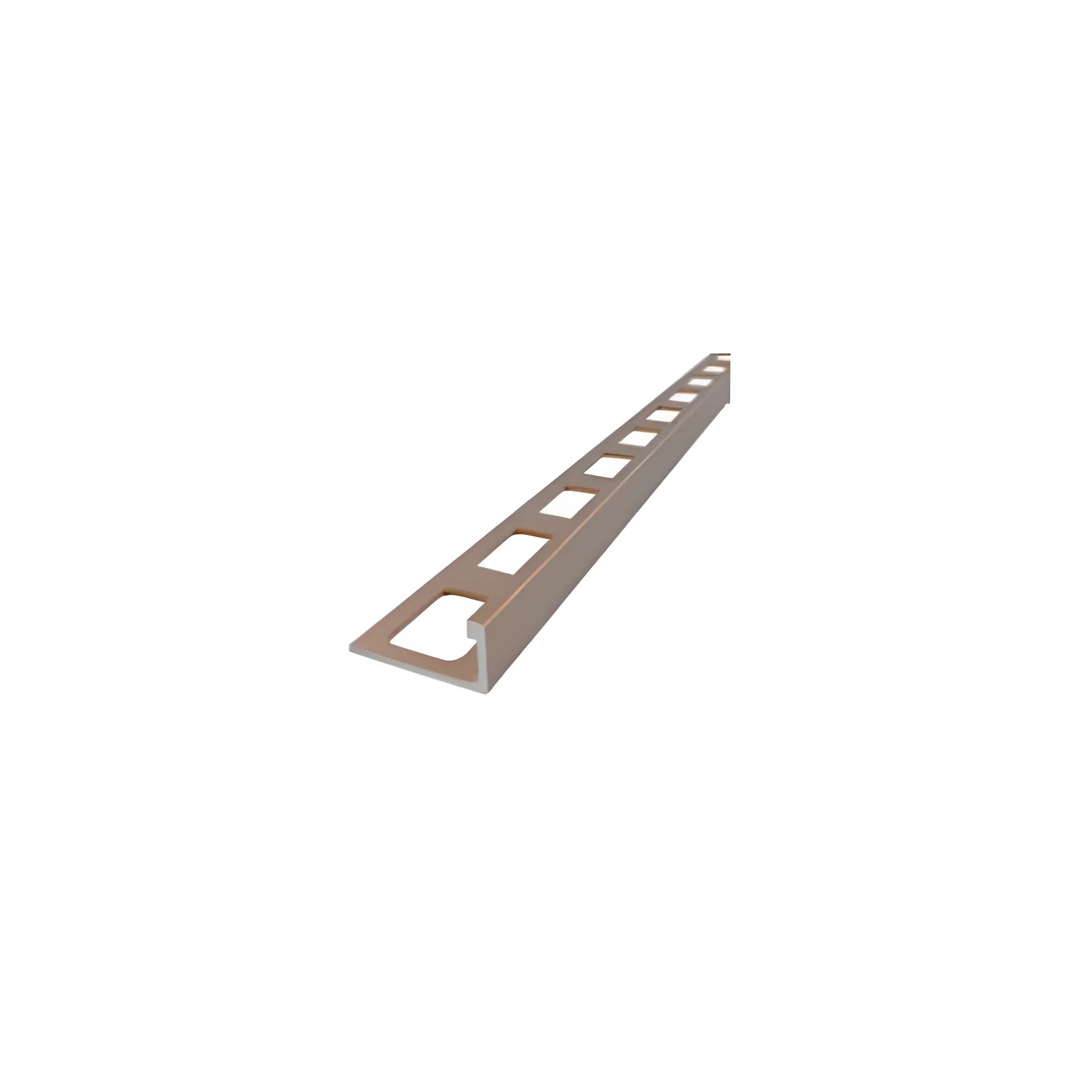 8 Pack Aluminum L-Shaped Tile Edge Trim - Dark Bronze Anodized Finish for Bathroom, Kitchen & Shower Wall Protection