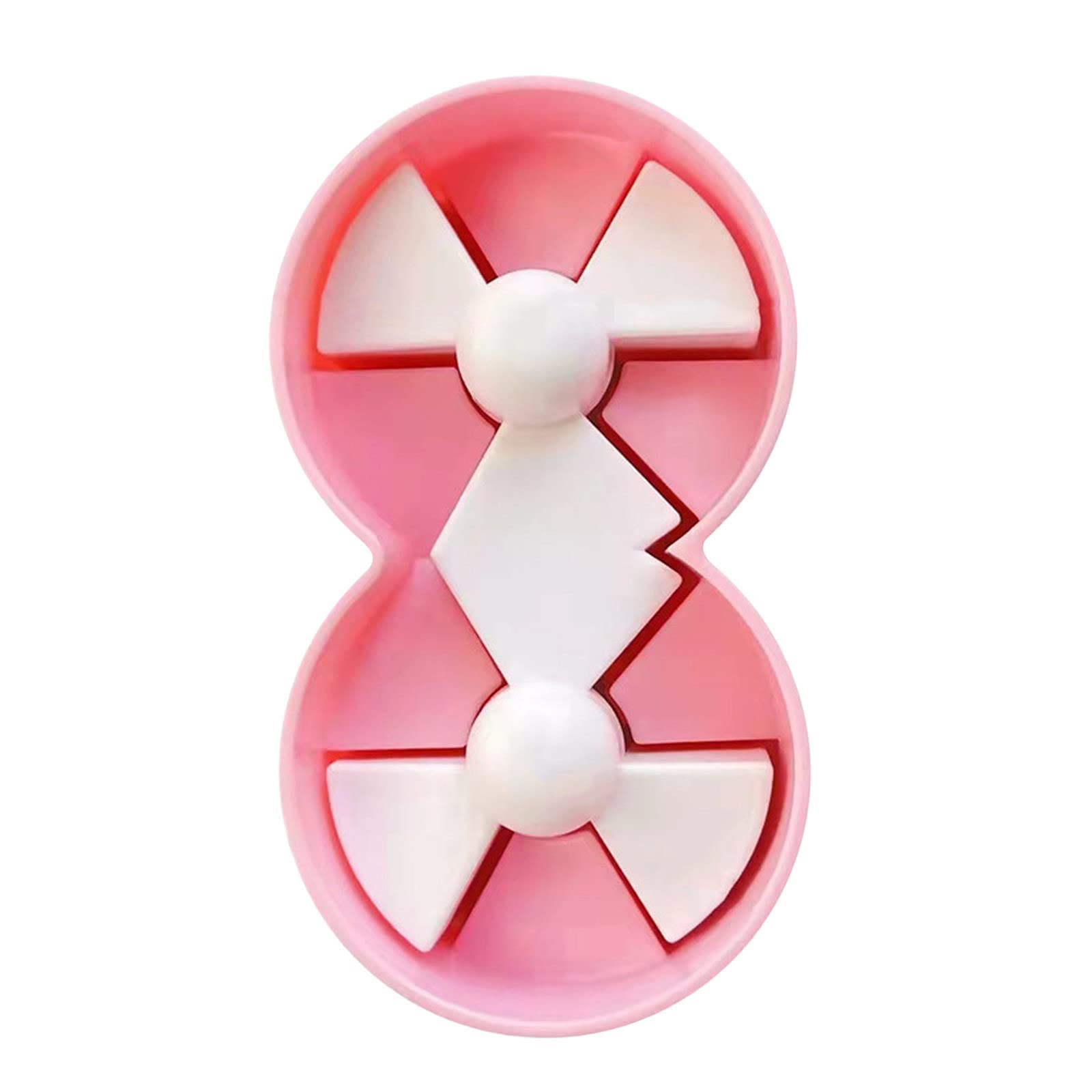 8-Piece Mini Ball Fidget Toy Set for Kids - Stress Relief & Sensory Play, Plastic Anti-Anxiety Toys for Children (Pink) | Perfect for Classroom, Travel & ADHD Focus Aid