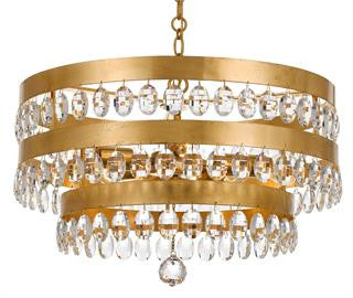 Sarahi Chandelier - Elegant Crystal Ceiling Light Fixture for Dining Room, Living Room & Bedroom | Modern Home Decor Lighting