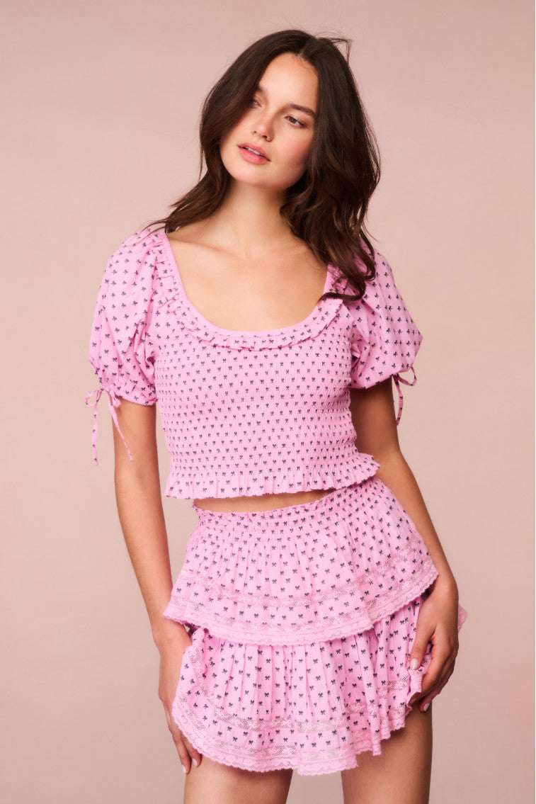 Ruffle Mini Cotton Bow Skirt for Girls - Cute & Comfortable Summer Skirt for Casual Wear, Parties & Photo Shoots