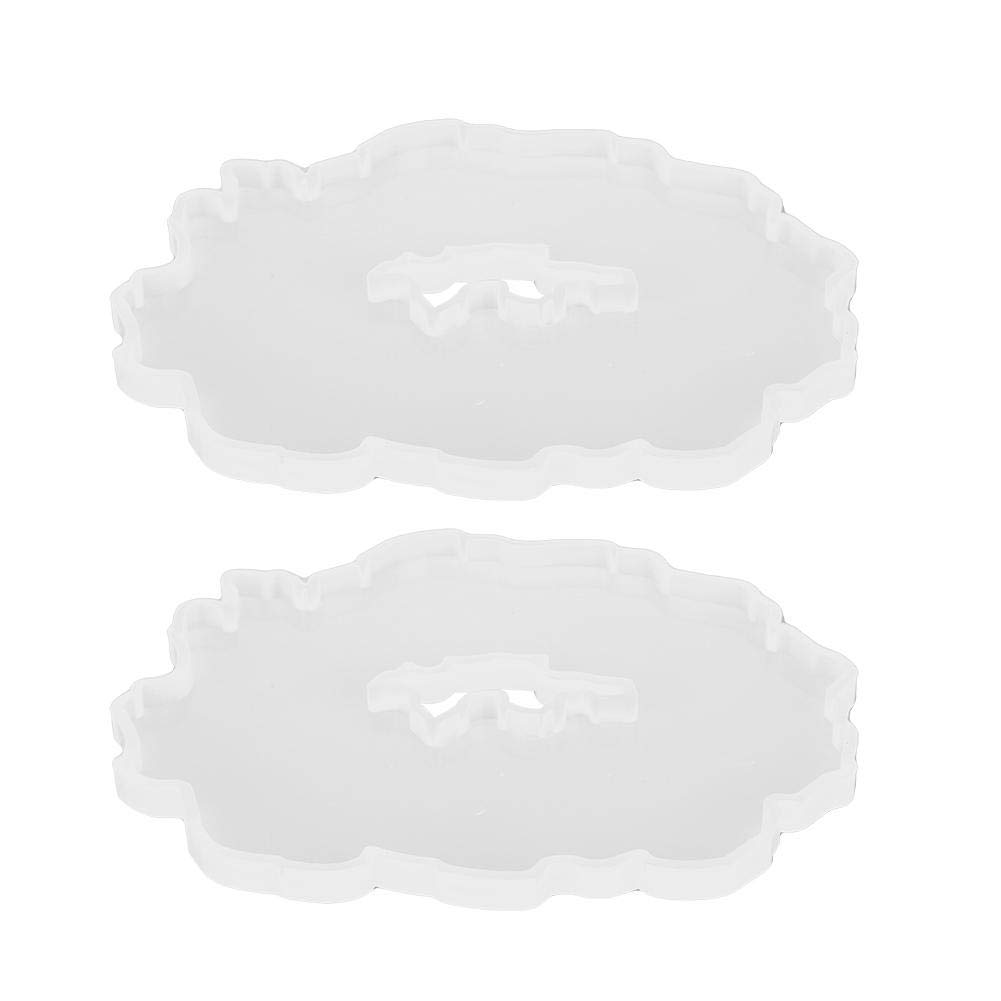 Premium Silicone Coaster Molds for Resin Casting - DIY Irregular Geode Coasters, Wine Glass Holders & Unique Home Decor (Set of 3) | Perfect for Crafting Custom Drink Coasters, Wedding Favors, and Stylish Tabletop Decorations