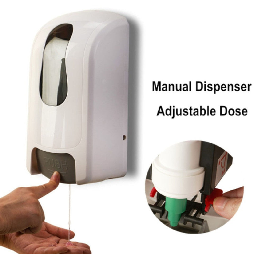 Smarlean Bulk Fill Hand Soap and Sanitizer Dispenser - Refillable Liquid Soap Dispenser for Home, Office, and Commercial Use - Ideal for Restrooms, Kitchens, and High-Traffic Areas