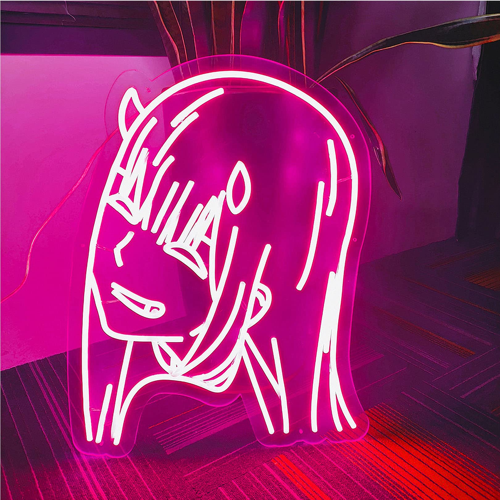 MLKJXD Cartoon Neon Sign - Custom LED Wall Decor for Bedroom, Kids Room, Living Room & Bar | Durable Energy-Efficient Neon Lights for Home Decor, Parties & Gifts | Perfect for Birthday Decorations & Nightclub Lighting