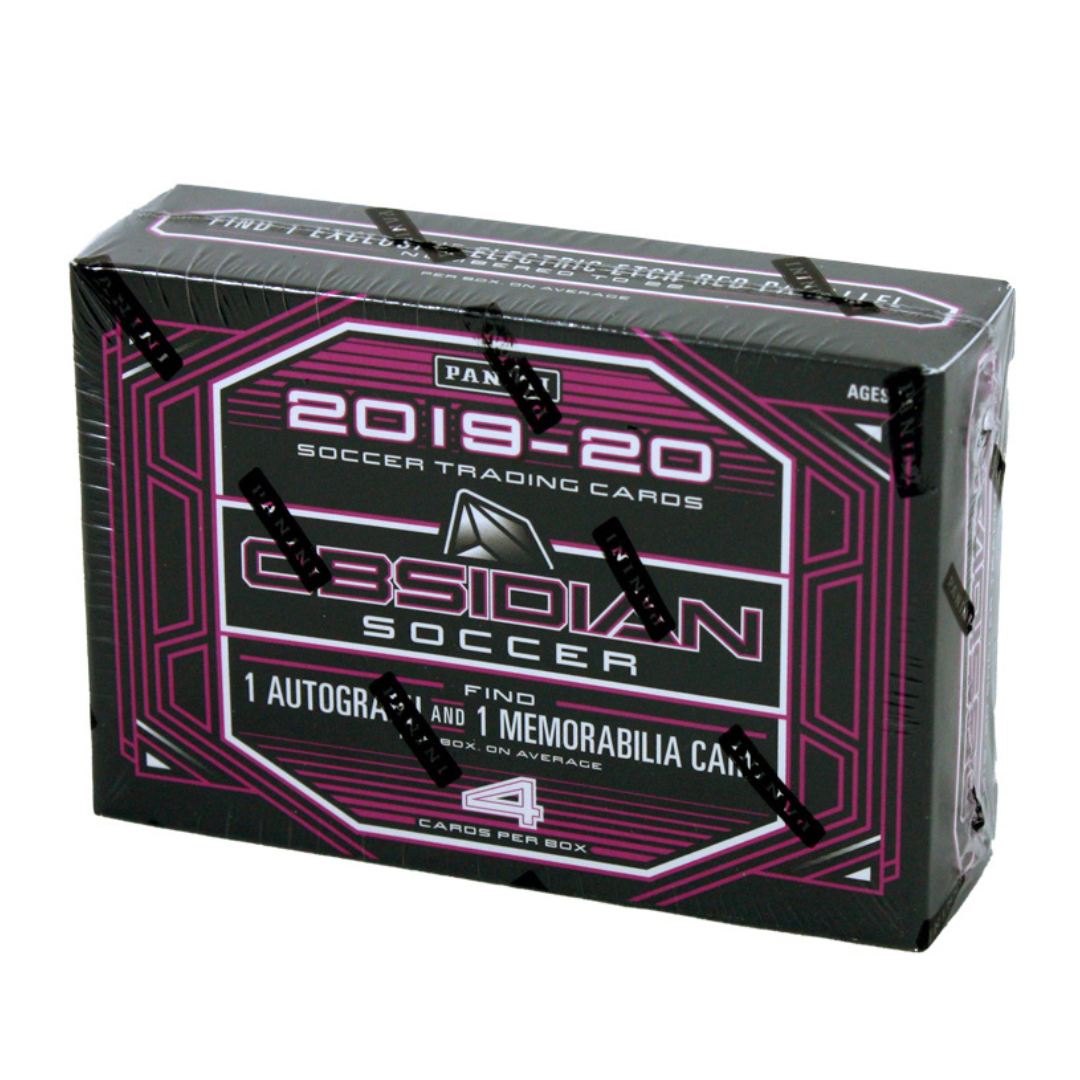2019-2020 Panini Obsidian Soccer Hobby Box - Tmall Exclusive Edition (4 Cards per Pack) | Collectible Trading Cards for Soccer Fans & Sports Memorabilia Enthusiasts | Perfect for Gifts, Display, and Card Trading Events