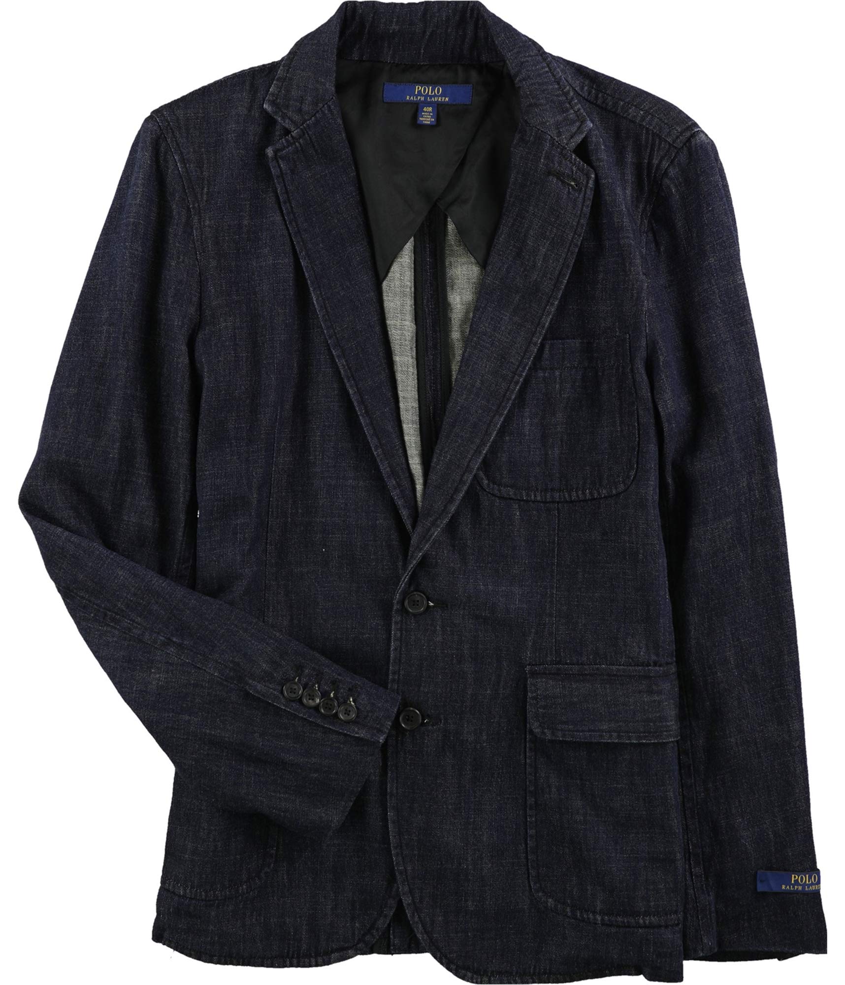 Ralph Lauren Men's Morgan Two-Button Blazer Jacket | Slim Fit Formal Suit Coat for Business, Weddings & Office Wear