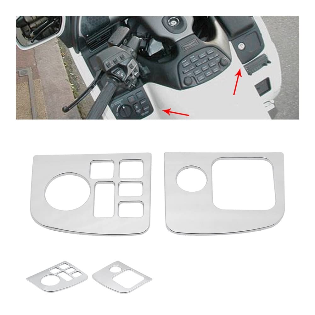 Honda Goldwing GL1800 2001-2005 Left & Right Side Fairing Control Accent Decoration Accessories Kit - Motorcycle Body Panel Trim Set for Enhanced Style & Protection (Fits 2001-2005 Models) - Perfect for Customization & Road Trips