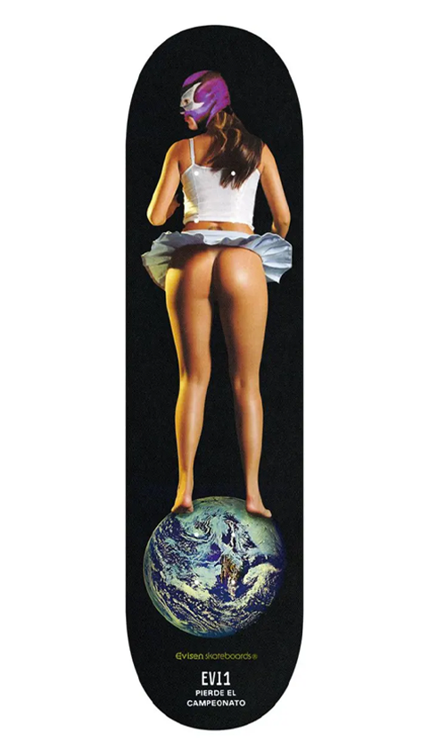 Evisen Lucha Women's Skateboard Deck - High Performance Skateboard for Female Skaters - Perfect for Street Skating, Tricks, and Park Riding