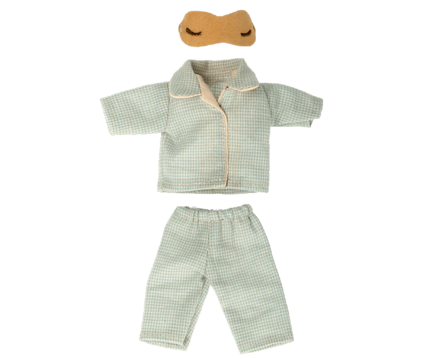 Comfortable Cotton Pajamas for Men - Soft Sleepwear for Dad with Mouse Print - Perfect for Lounging, Gifts & Family Movie Nights
