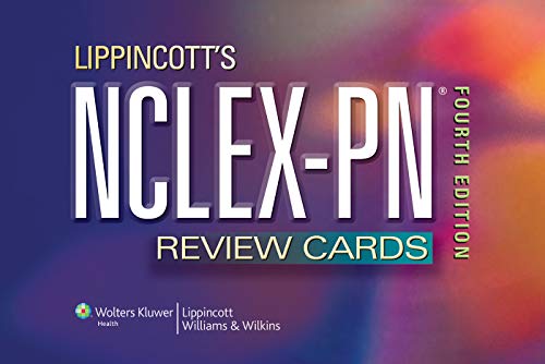 Lippincott's NCLEX-PN Review Cards 4th Edition - Comprehensive Nursing Exam Prep Flashcards for PN Students - Perfect for Study Sessions & Test Preparation