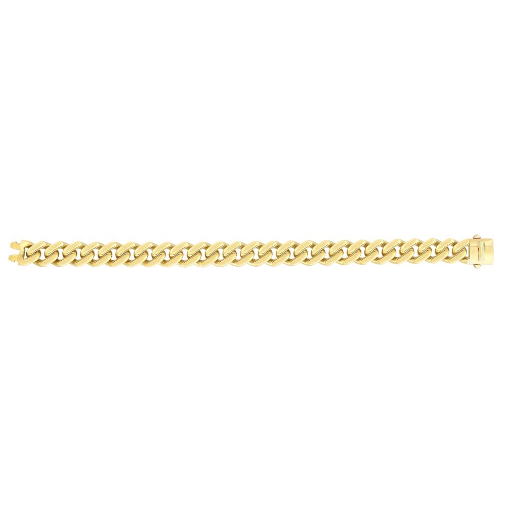 14K Gold 11.5mm Lite Miami Cuban Link Chain - Dainty Minimalist Jewelry for Women & Men - Perfect for Layering, Everyday Wear & Special Occasions