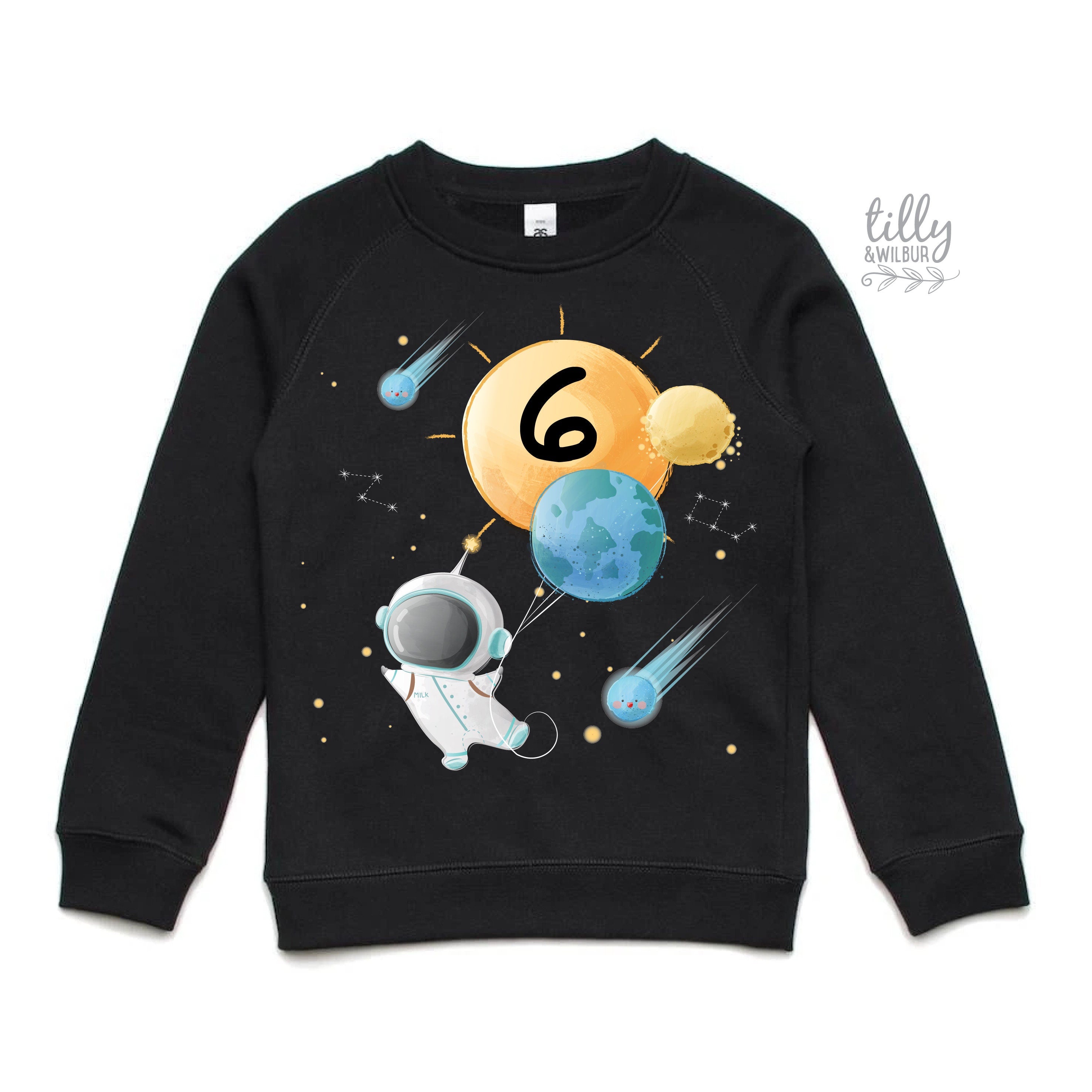 6th Birthday Sweatshirt for Girls & Boys - Cute 6 Year Old Birthday Outfit - Kids Birthday Party Shirt - Perfect for Birthday Celebrations, Photos & Gifts