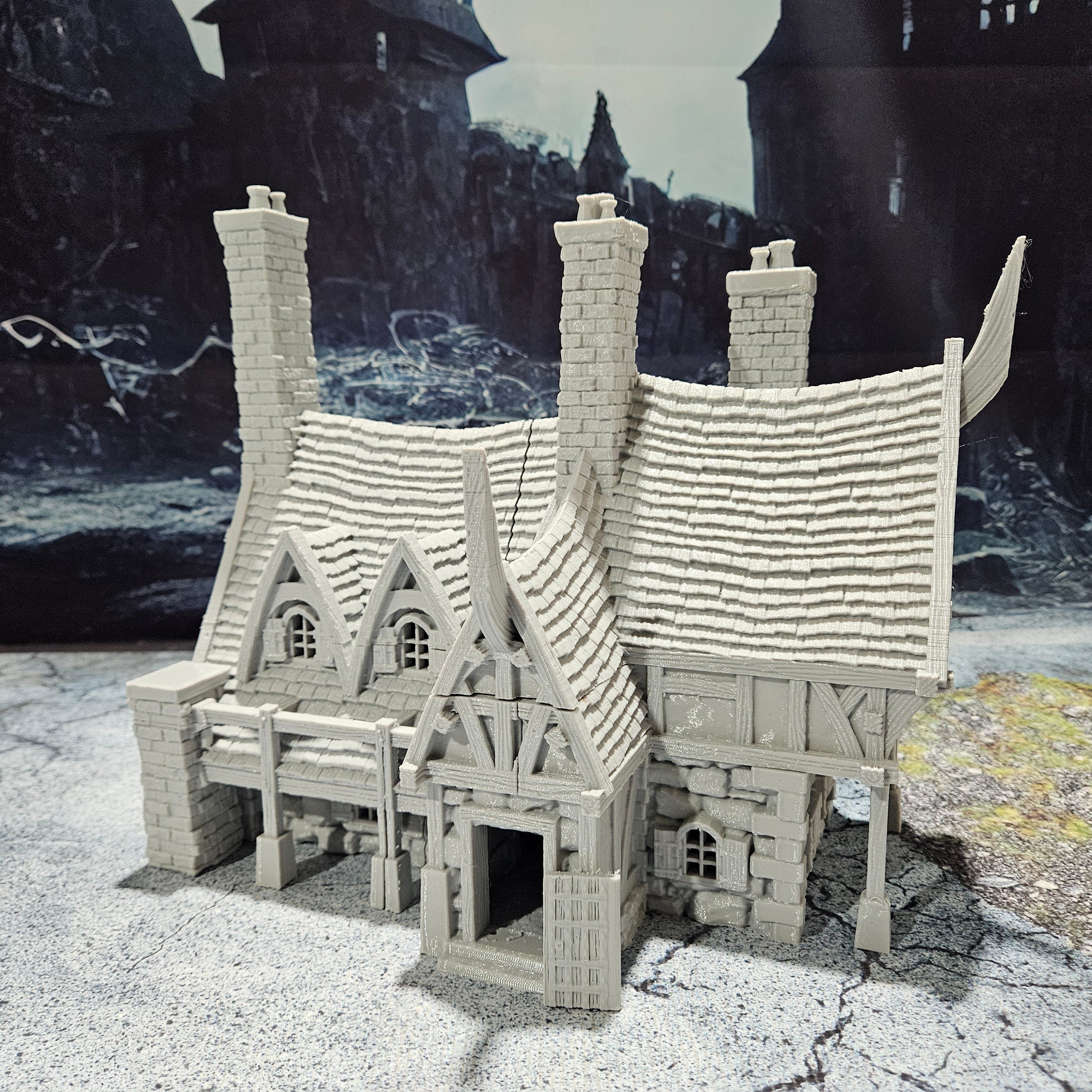 Vladistov Inn - The Majestic Pig - Vampire Town Haunted Cursed Terrain for Dungeons & Dragons RPG - Perfect for Gothic Horror Campaigns & Dark Fantasy Adventures