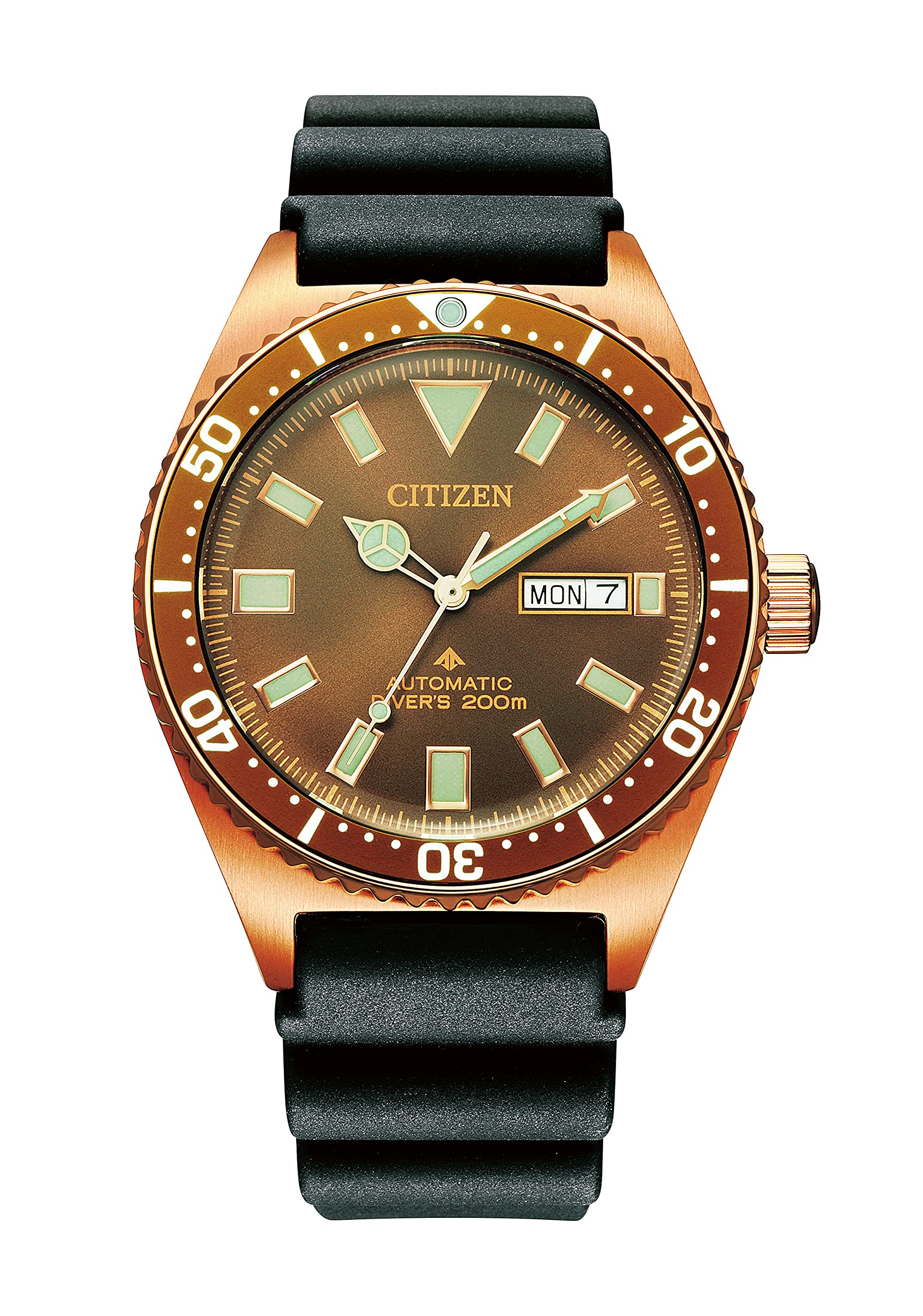 CITIZEN PROMASTER NY0125-08W Marine Series 200m Water Resistant Automatic Diver Watch - Japanese Movement, Perfect for Scuba Diving, Snorkeling & Water Sports
