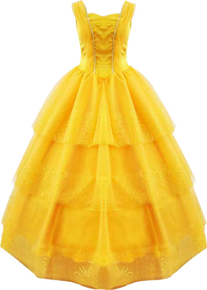 Beauty and the Beast Belle Cosplay Costume for Women - Elegant Disney Princess Dress for Halloween, Cosplay Events & Themed Parties