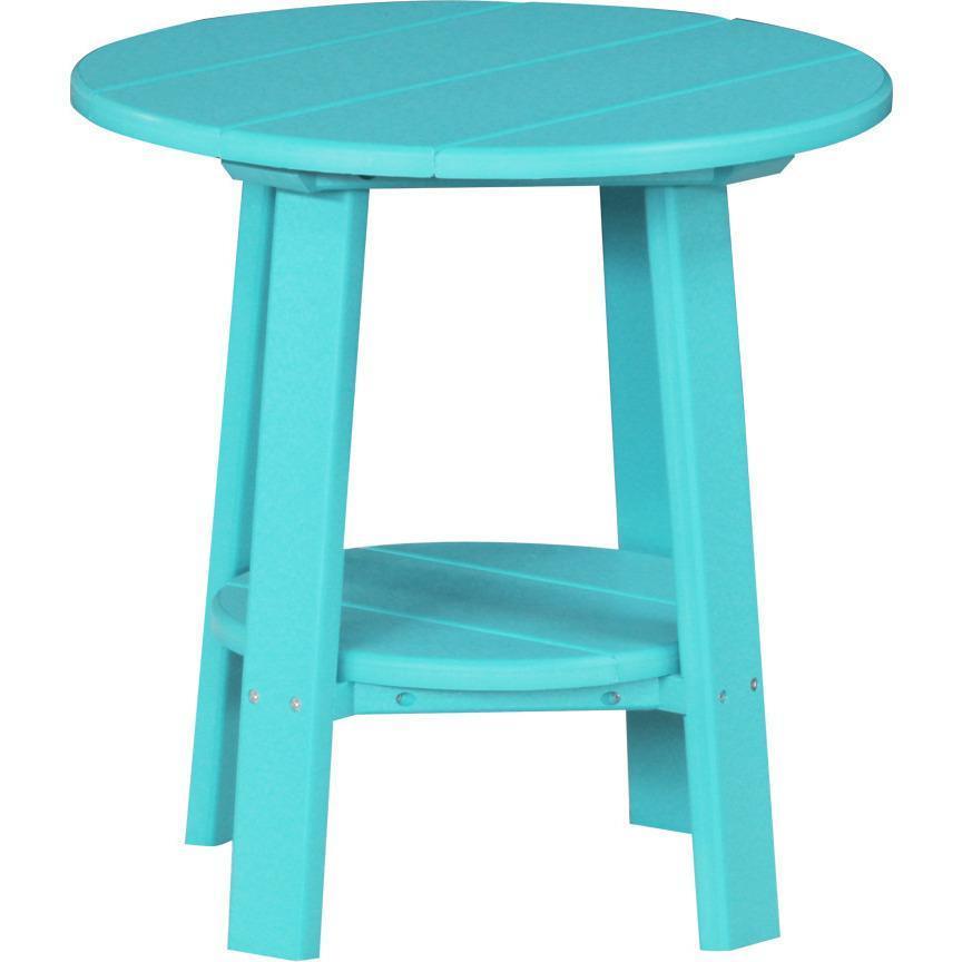 LuxCraft Recycled Plastic Deluxe End Table - Stylish & Eco-Friendly Nightstand for Living Room, Bedroom, or Office - Perfect for Holding Lamps, Books & Drinks