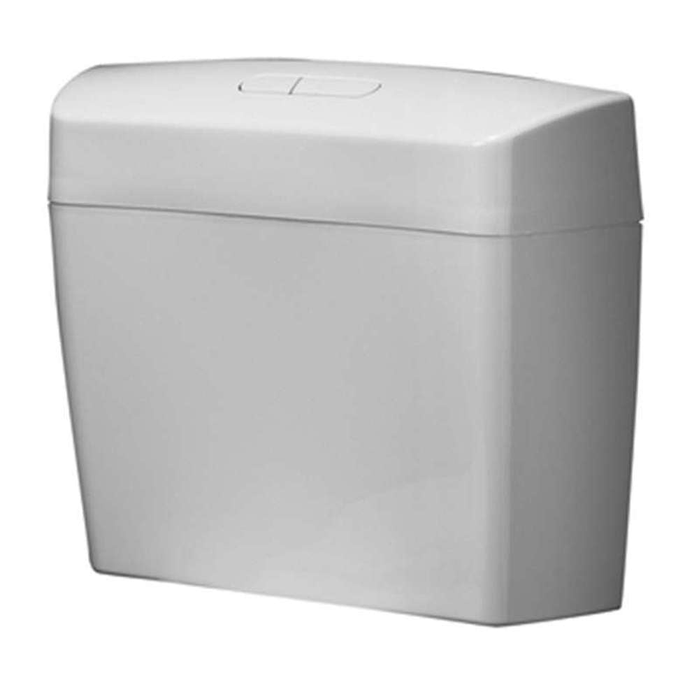 Caroma Solitaire II Back to Wall 6/3L Dual Flush Toilet Cistern - Water Saving Bathroom Fixture for Modern Homes & Commercial Spaces