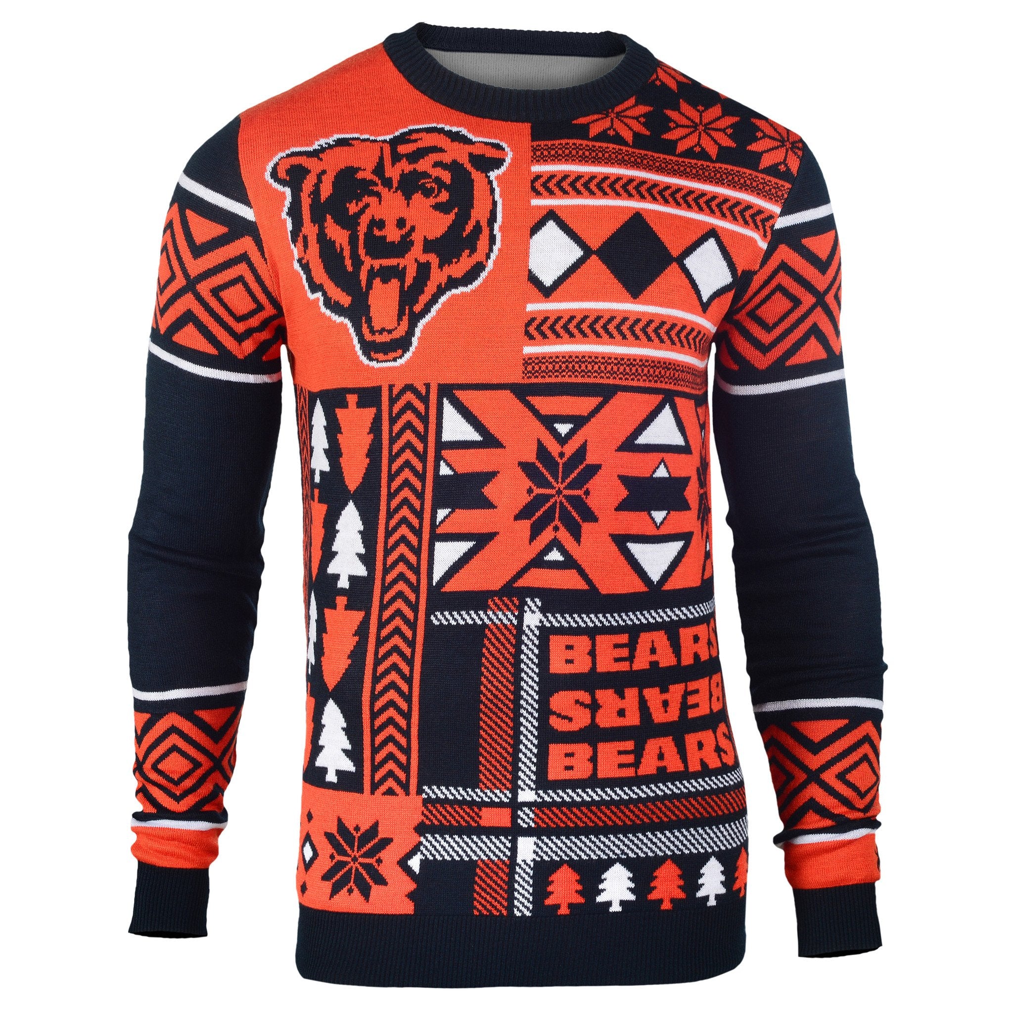Chicago Bears Ugly Christmas Sweater - NFL Fan Holiday Pullover for Men & Women - Perfect for Xmas Parties, Family Gatherings & Football Games