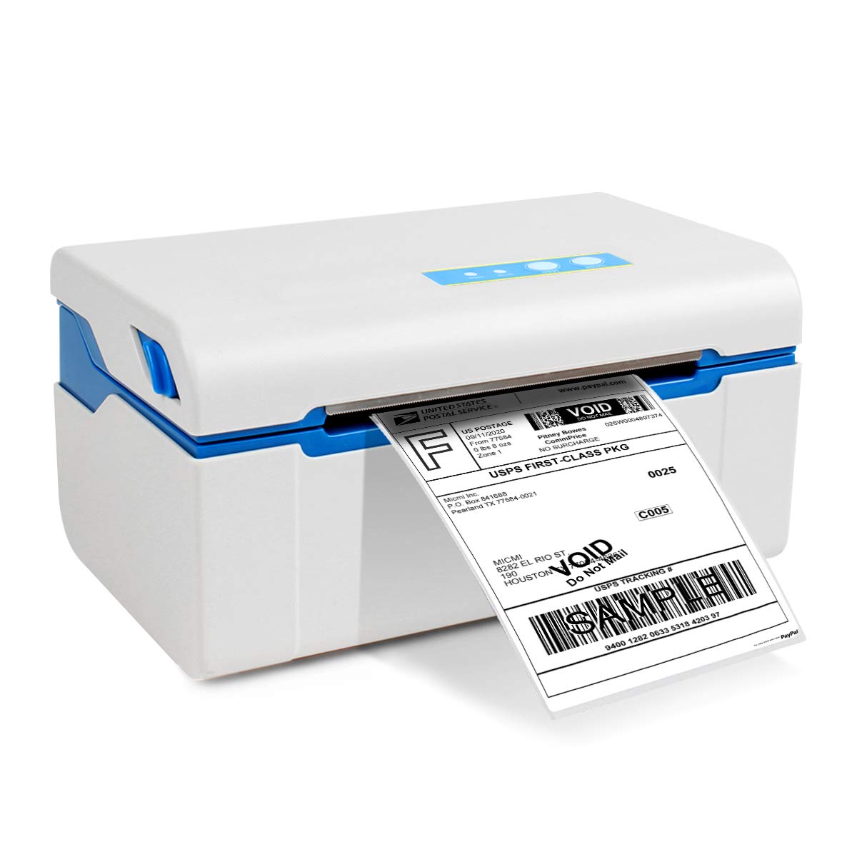 Micmi 4x6 Inch Commercial Direct Thermal Shipping Label Printer - Compatible with Amazon, eBay, PayPal, Etsy, Shopify, ShipStation, Stamps.com, UPS, USPS, FedEx, DHL - Windows Supported (Not for Mac) - Perfect for E-commerce Sellers & Small Business Shipping Operations