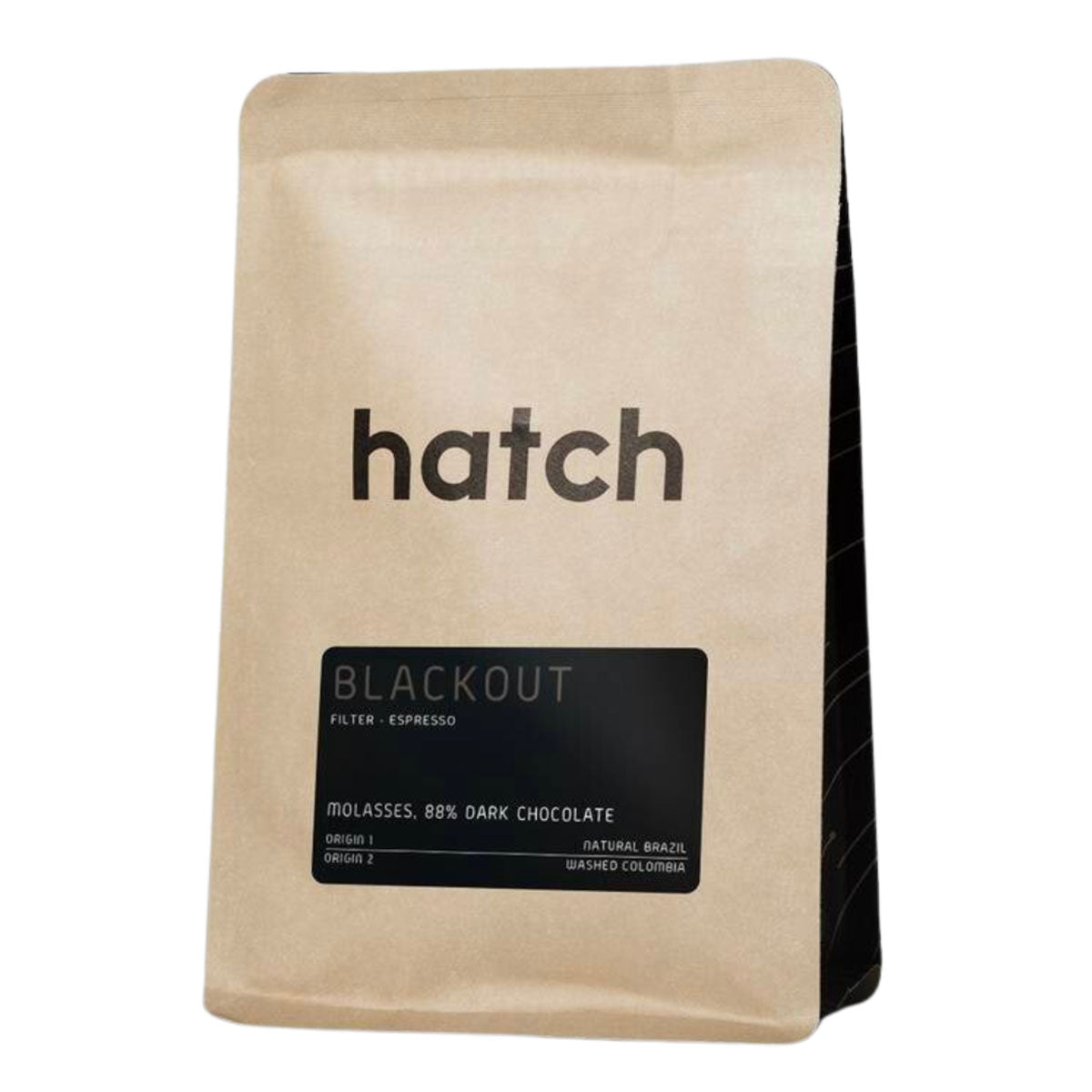 Hatch Blackout Blend Whole Bean Coffee - 300g Dark Roast Premium Coffee Beans for Espresso & Drip Brewing - Perfect for Home, Office & Gifts