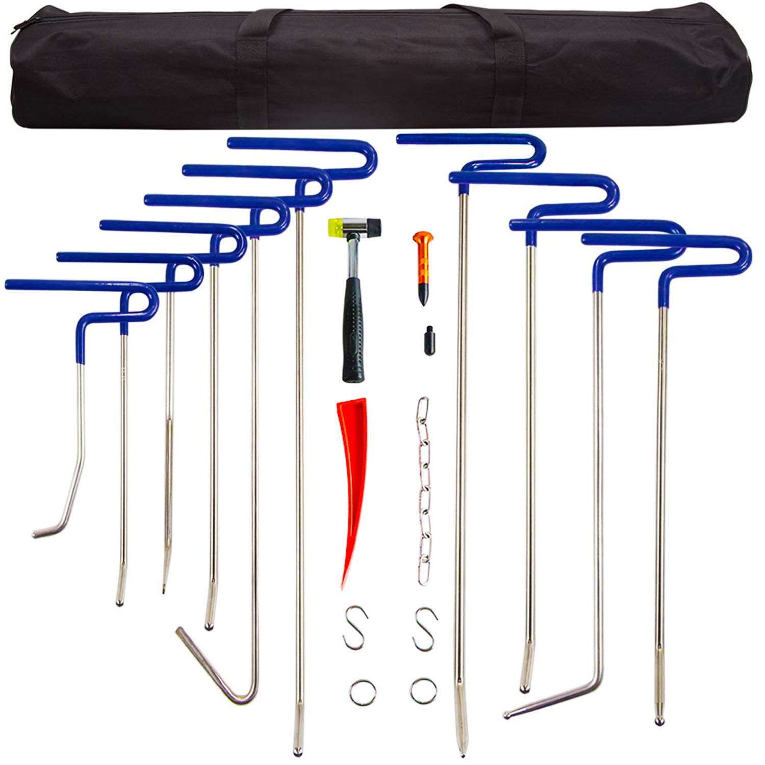 MMPP Paintless Dent Repair Kit - Car Dent Removal Rods Set, Hail Damage Repair Tools (B2-B11) | Professional Auto Body Repair for Dents & Dings - Perfect for DIY Garage, Auto Shops & Collision Repair